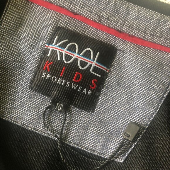 KOOL KIDS Sportswear Abstract Graphic Black Long Sleeve Shirt Boys Sz 16 - Picture 4 of 5